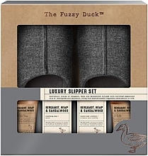 Set, 6 products - Baylis & Harding The Fuzzy Duck Bergamot, Hemp & Sandalwood Luxury Slipper Gift Set — photo N1