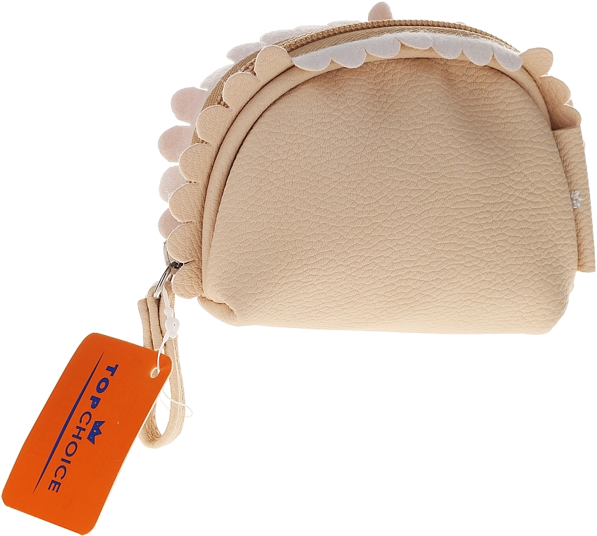 Makeup Bag "Frill", 96228, beige - Top Choice — photo N1