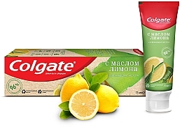 Fragrances, Perfumes, Cosmetics Refreshing Clean Natural Toothpaste with Lemon Oil - Colgate