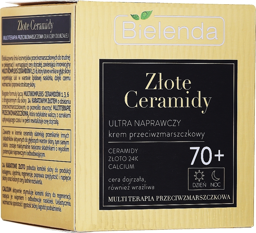 Anti-Wrinkle Cream 70+ - Bielenda Golden Ceramides Anti-Wrinkle Cream 70+ — photo N1