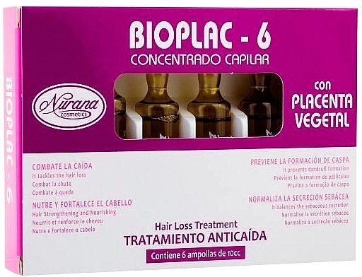 Anti-Hair Loss Ampoules - Nurana Bioplac-12 Anti Hair Loss Treatment Ampoules — photo N1