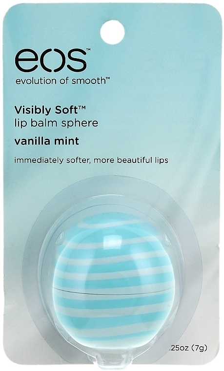 Vanilla Mint Lip Balm - EOS Visibly Soft Lip Balm Vanilla Mint — photo N3