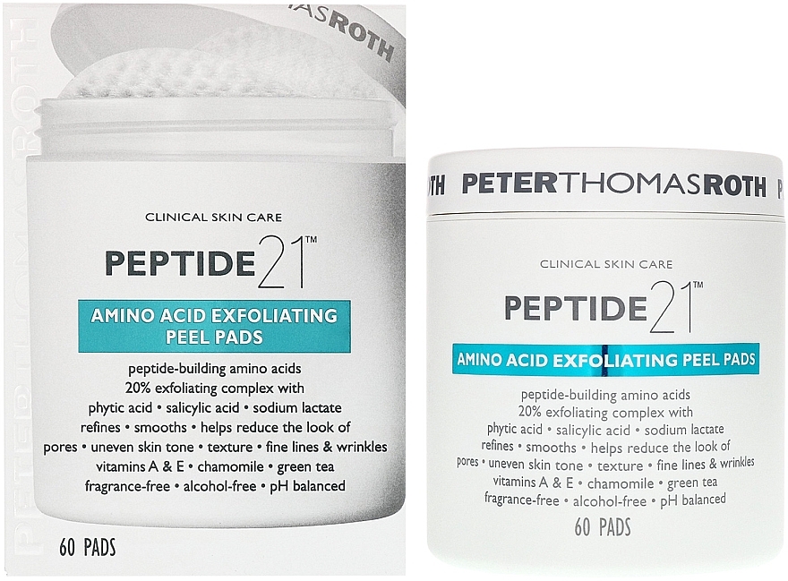 Exfoliating Amino Acid Pads - Peter Thomas Roth Peptide 21 Amino Acid Exfoliating Peel Pads — photo N2