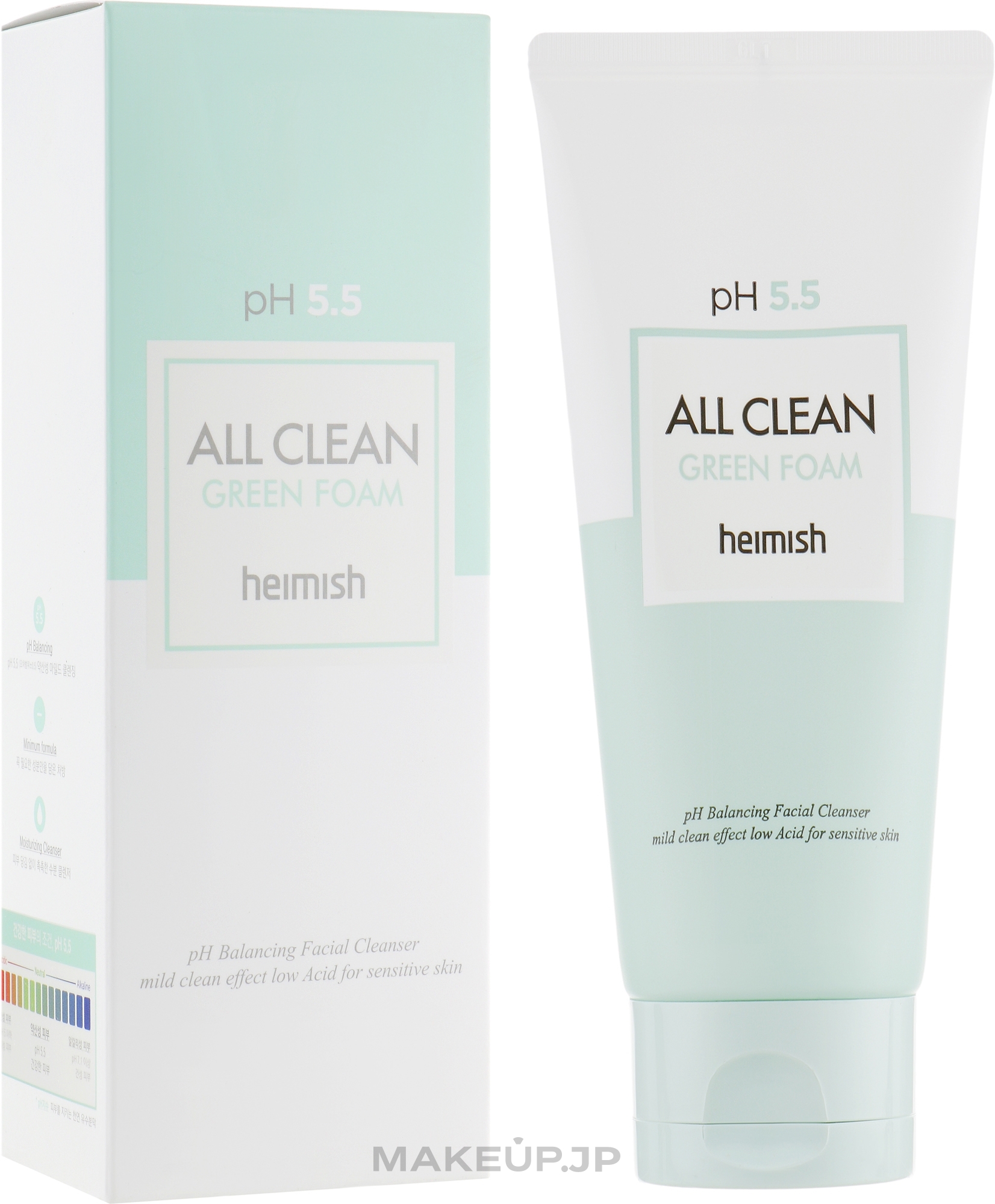 Cleansing Foam for Face - Heimish All Clean Green Foam pH 5.5 — photo 150 ml
