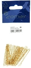 Fragrances, Perfumes, Cosmetics Thin Hair Pins, golden, 45 mm - Comair