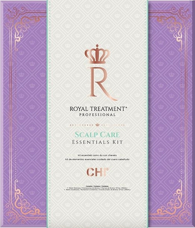 Set - CHI Royal Treatment Scalp Care Essentials Kit (shm/355ml + cond/355ml) — photo N1