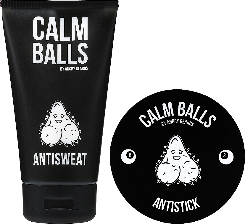 Set - Angry Beards Calm Balls (b/cr/150 ml + deo/135 g + boxers XL/1pc) — photo N3