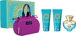 Fragrances, Perfumes, Cosmetics Versace Dylan Turquoise Pour Femme - Set (edt/100ml + b/gel/100ml + sh/gel/100ml + bag)