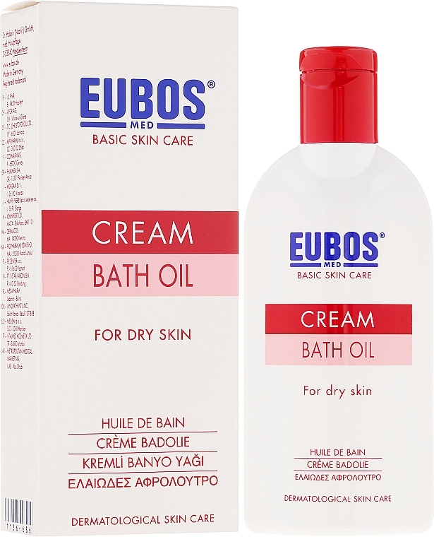 Bath Oil - Eubos Med Basic Skin Care Cream Bath Oil For Dry Skin — photo N1