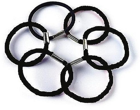 Elastic Hair Ties, FA-9863, 6 pcs - Donegal — photo N1