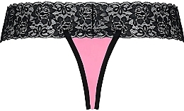 Thong “Kalypso”, black/pink - Passion — photo N2