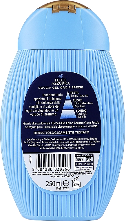 Gold & Spices Shower Gel - Felce Azzurra Shower Gel — photo N3