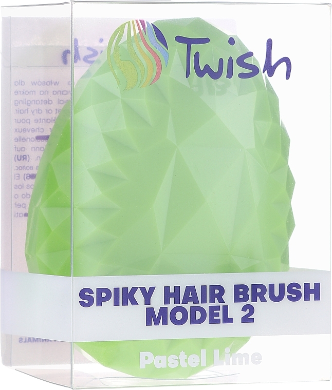 Hair Brush, pastel lime - Twish Spiky 2 Hair Brush Pastel Lime — photo N3