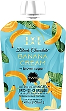 Tanning Cream with Ultra-Dark Bronzants - Tan Incorporated Double Dark Black Chocolate Banana Cream 400X (doypack) — photo N1