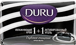 Moisturizing Cream & Charcoal Cream Soap - Duru 1+1 Soft Sensations — photo N1