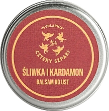 Fragrances, Perfumes, Cosmetics Plum & Cardamom Lip Balm - Cztery Szpaki