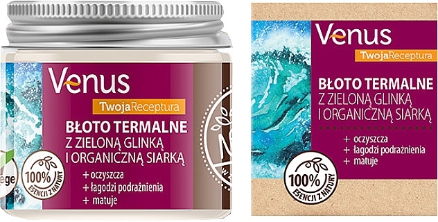 Thermal Mud with Green Clay & Organic Sulfur - Venus Nature Your Recipe Thermal Mud With Green Clay And Organic Sulfur — photo N1