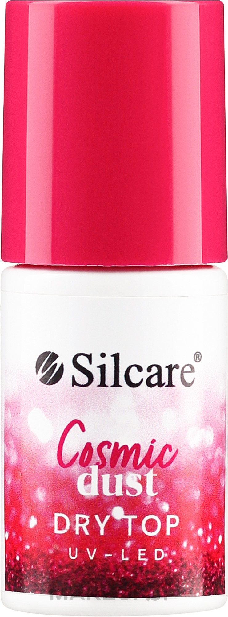 Nail Top with Particles - Silcare Cosmic Dust Dry Top UV-LED — photo 6.5 g