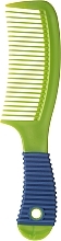 Fragrances, Perfumes, Cosmetics Hair Comb 1208, green-dark blue - Top Choice