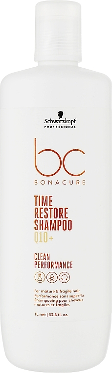 Shampoo - Schwarzkopf Professional Bonacure Time Restore Shampoo Q10+ — photo N3