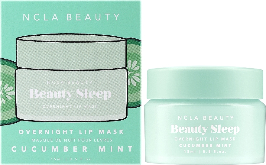 Night Lip Mask - NCLA Beauty Beauty Sleep Overnight Lip Mask Cucumber Mint — photo N2