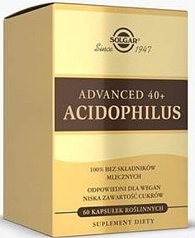 Food Supplement for Gut Health - Solgar Advanced 40+ Acidophilus Food Supplement — photo N4