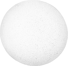 GIFT! Mini Conjac Half-Sphere Face Sponge, white - Pura Kosmetica — photo N3