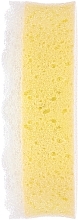 Oval Bath Sponge 30420, yellow - Top Choice — photo N2