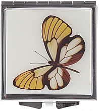 Cosmetic Mirror, "Butterflies" 85420, yellow - Top Choice — photo N1