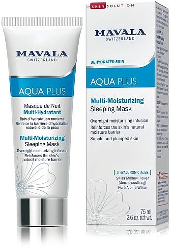 Active Moisturizing Night Mask - Mavala Aqua Plus Multi-Moisturizing Sleeping Mask — photo N1