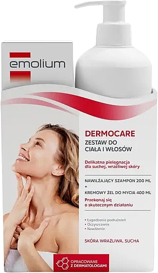 Set - Emolium Dermocare Set (sh/gel/400ml + shm/200ml) — photo N1