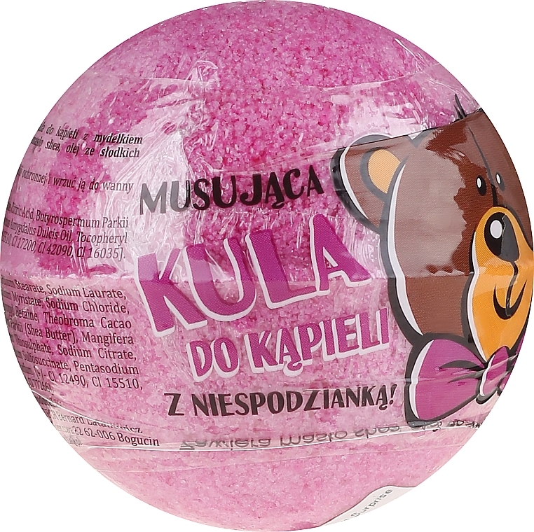 Bath Bomb "Surprise", pink - LaQ Bath Bomb — photo N2