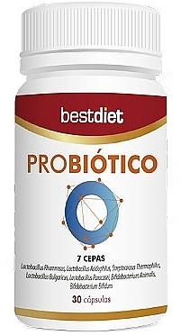 Probiotics Dietary Supplement Capsules, 30 pcs. - Best Diet Probiotico — photo N1