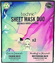 Fragrances, Perfumes, Cosmetics Soothing & Moisturizing Sheet Mask - Technic Calming & Moisturising Sheet Mask Duo