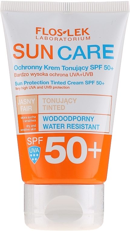 Protective Toning Cream SPF 50+ - Floslek Sun Protection Tinder Cream SPF50+ — photo N1