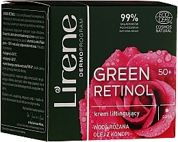 Fragrances, Perfumes, Cosmetics Lifting Day Cream for Face - Lirene Green Retinol Lifting Day Cream 50+