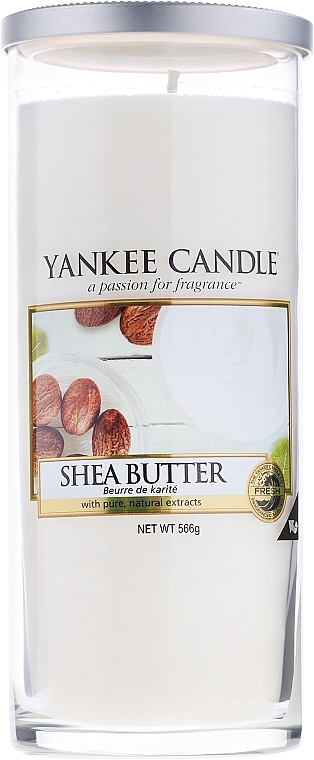 Scented Candle in Glass 'Shea Butter' - Yankee Candle Shea Butter — photo N1