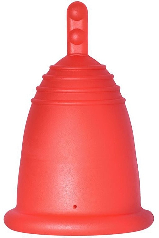 Menstrual Cup with Stem, size L, red - MeLuna Classic Menstrual Cup Stem — photo N1