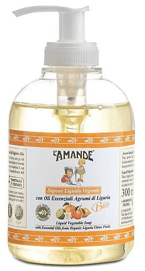 Liguria Citruses Liquid Soap - L'Amande Regionali Agrumi Di Liguria Liquid Vegetable Soap — photo N1