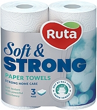 Fragrances, Perfumes, Cosmetics Paper Towels 'Soft & Strong', 87 sheets, 3 layers, white - Ruta