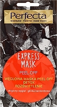 Fragrances, Perfumes, Cosmetics Charcoal Peel-Off Mask - Perfecta Express Mask Peel-Off Detox
