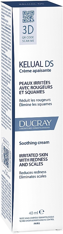 Anti-Peeling Soothing Cream - Ducray Kelual Ds Squamo-Reducing Soothing Cream — photo N6