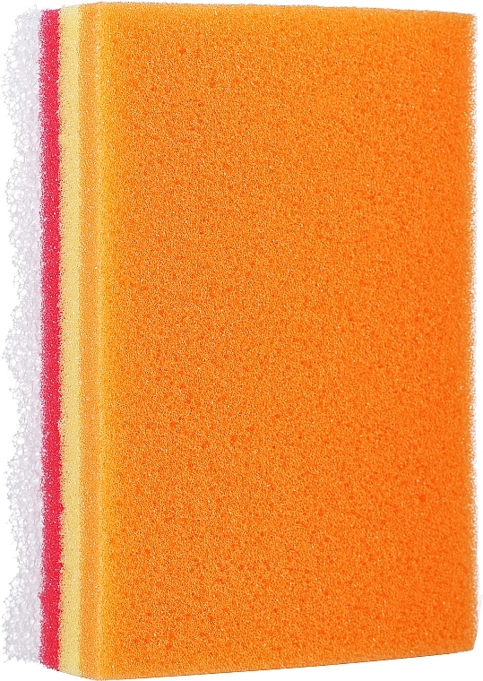 Rainbow Bath Sponge, orange-yellow-red - LULA — photo N1