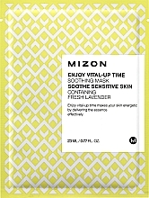 Fragrances, Perfumes, Cosmetics Firming Facial Sheet Mask - Mizon Enjoy Vital-Up Time Soothing Mask