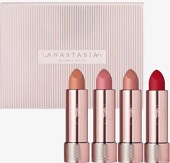 Lipstick Set, 4pcs - Anastasia Beverly Hills Deluxe Matte Lipstick Set — photo N1