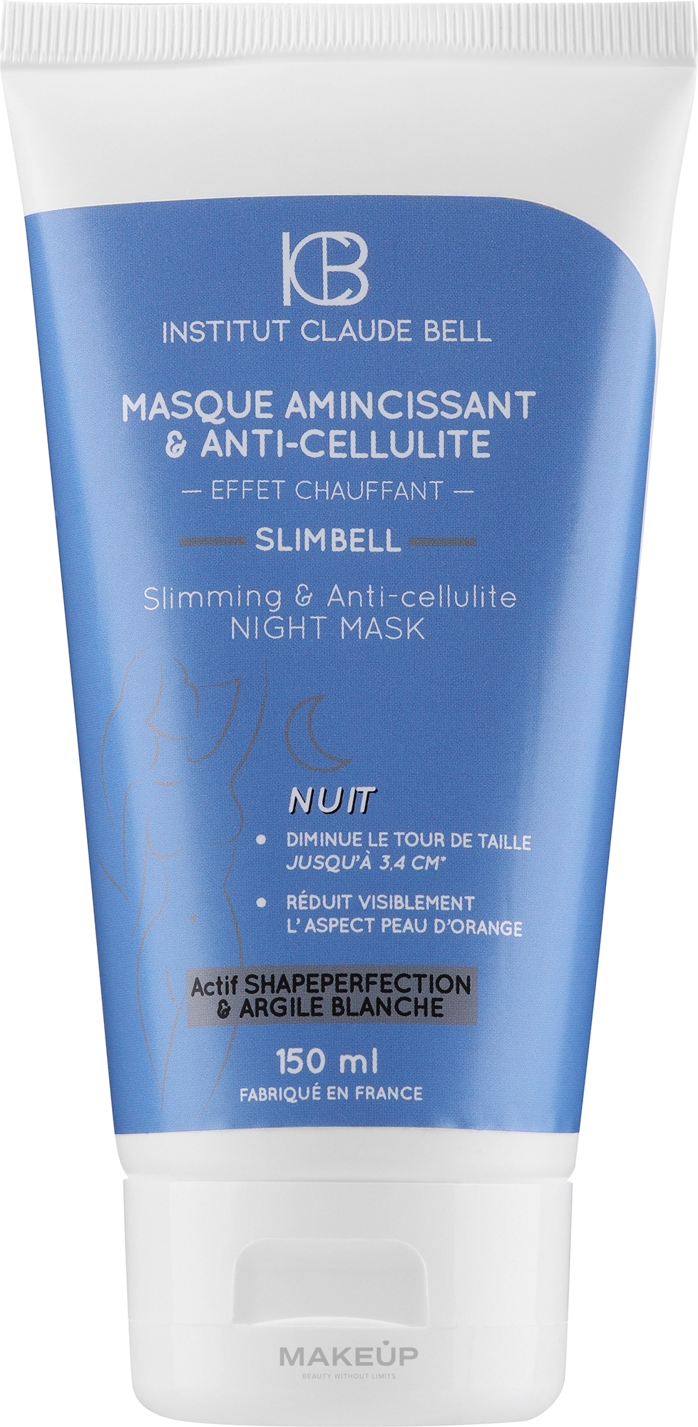 Thermal Night Mask for Weight Loss & Anti-Cellulite - Institut Claude Bell Slimbell Thermal Slimming & Anti-Cellulite Night Mask — photo 150 ml