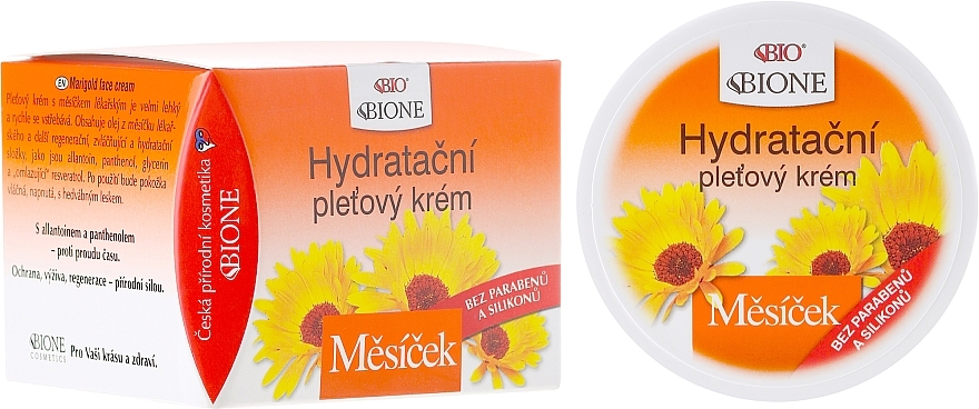 Moisturizing Face Cream - Bione Cosmetics Marigold Hydrating Facial Cream — photo N1