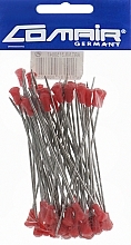 Metallic Hair Roller Pins, 8.5 cm, red - Comair — photo N1