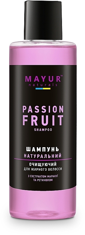 Natural Passion Fruit Shampoo for Oily Hair - Mayur Passion Fruit Shampoo — photo N1