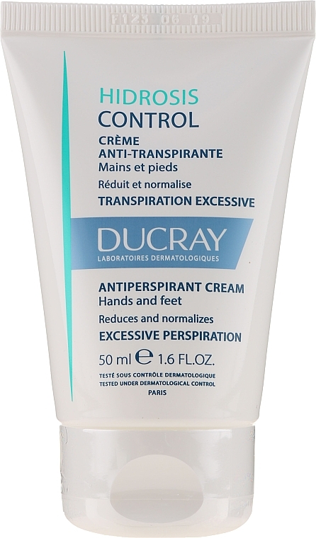 Creamy Hand & Foot Antiperspirant - Ducray Hidrosis Control Antiperspirant Cream — photo N2